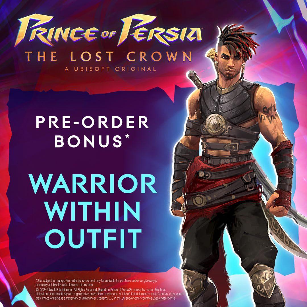 An image showing the Warrior Within outfit that comes included with pre-orders to Prince of Persia: The Lost Crown