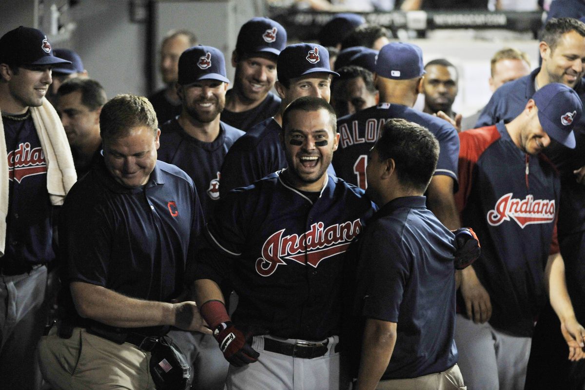 Nick Swisher and his teammates were all smiles after a four-run ninth.
