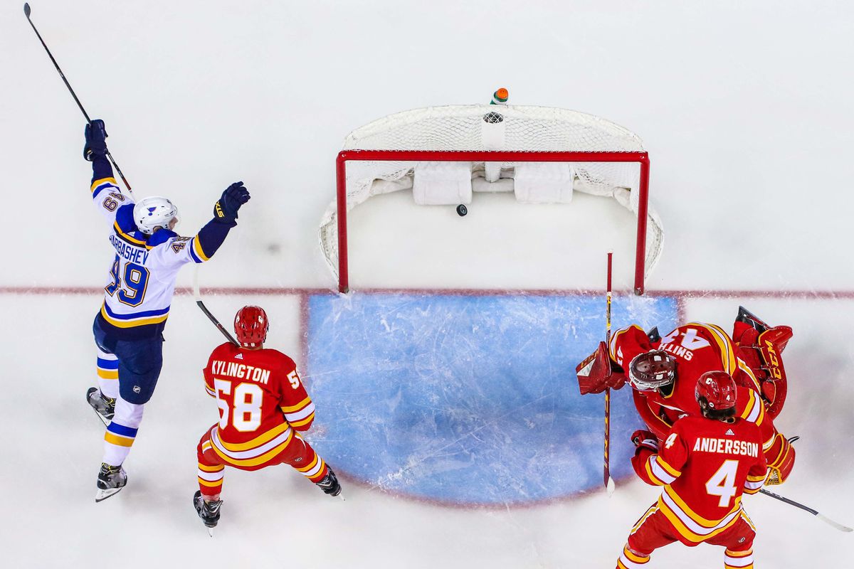 NHL: St. Louis Blues at Calgary Flames