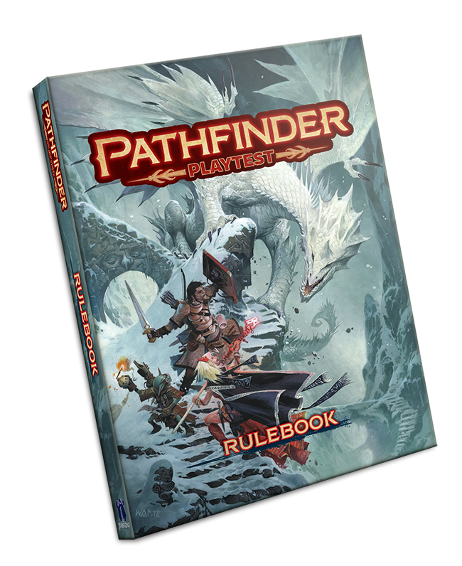 A mock-up of the Pathfinder Playtest cover.