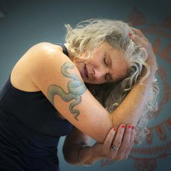 Therapist Shannon Simonelli, pictured on Saturday, July 16, 2016, uses expressive techniques such as dance and movement — to help people make sense of their lives. Because of efforts she's made to expand her beliefs and practices and successfully grow her therapy business, Simonelli is receiving the Woman Entrepreneur of the Year Award by the Salt Lake Chamber's Women's Business Center.