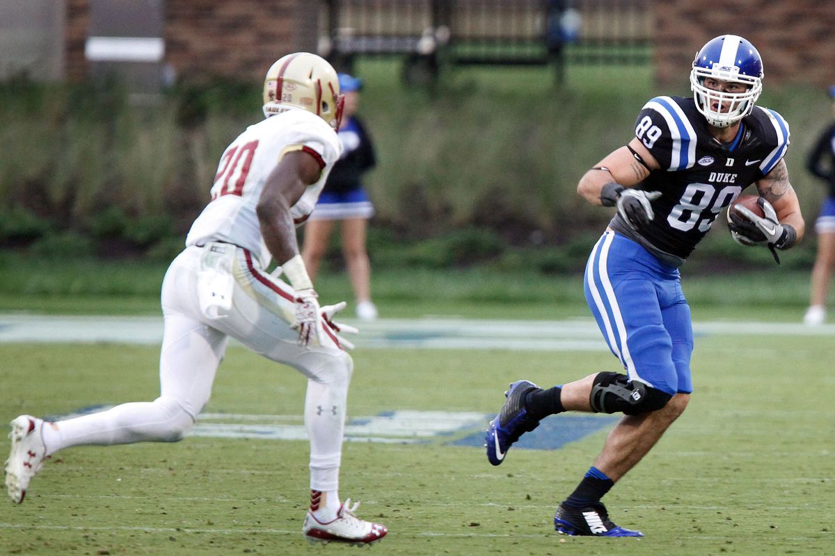 Braxton Deaver is one of Duke's superior tight ends in recent years. Will Mark Birmingham be the next?