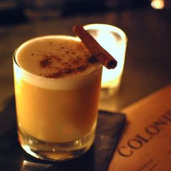 The Green Apple Whiskey Sour at Colonie
