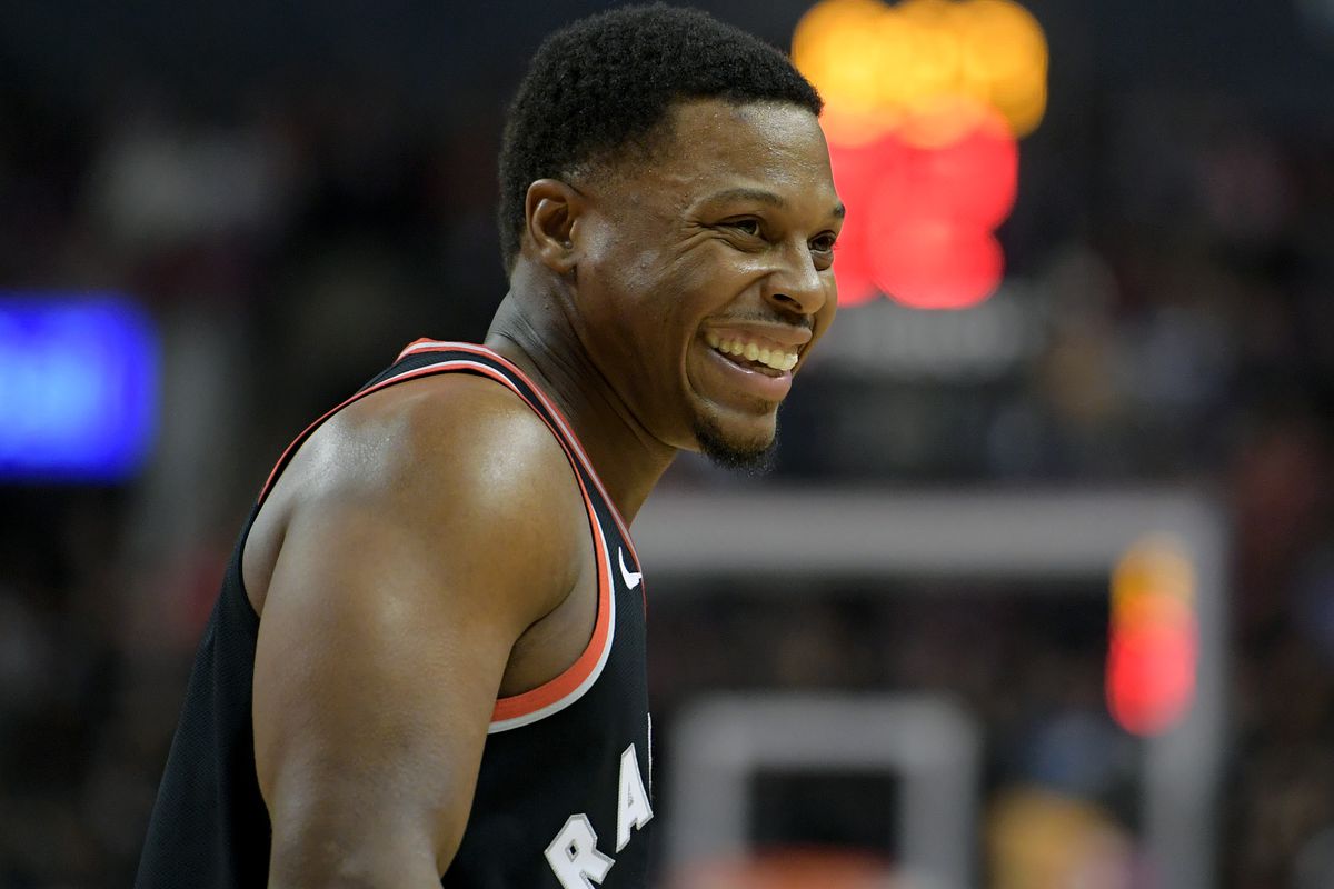 Toronto Raptors guard Kyle Lowry reacts to comments from the Sacramento Kings bench in the first half at Scotiabank Arena.&nbsp;