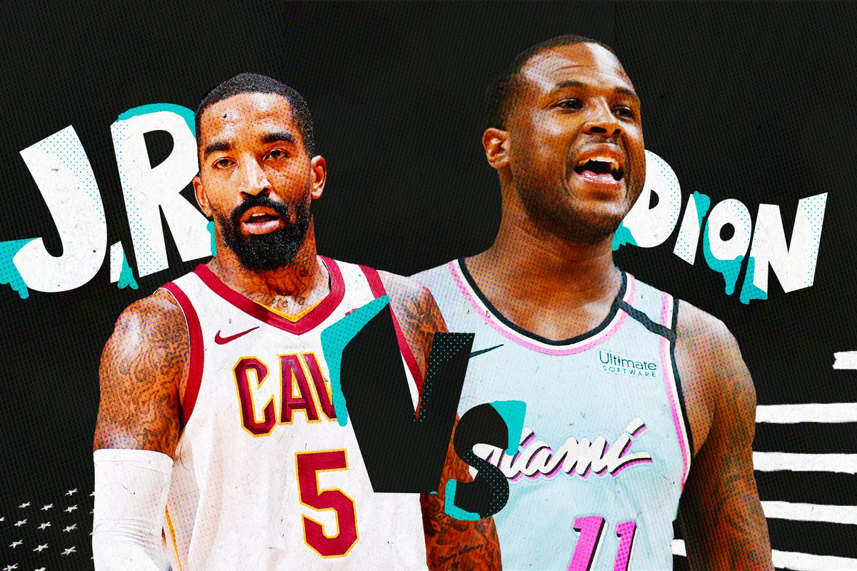 JR Smith and Dion Waiters in a collage.