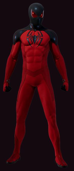 scarlet spider II costume from spider-man ps4 dlc