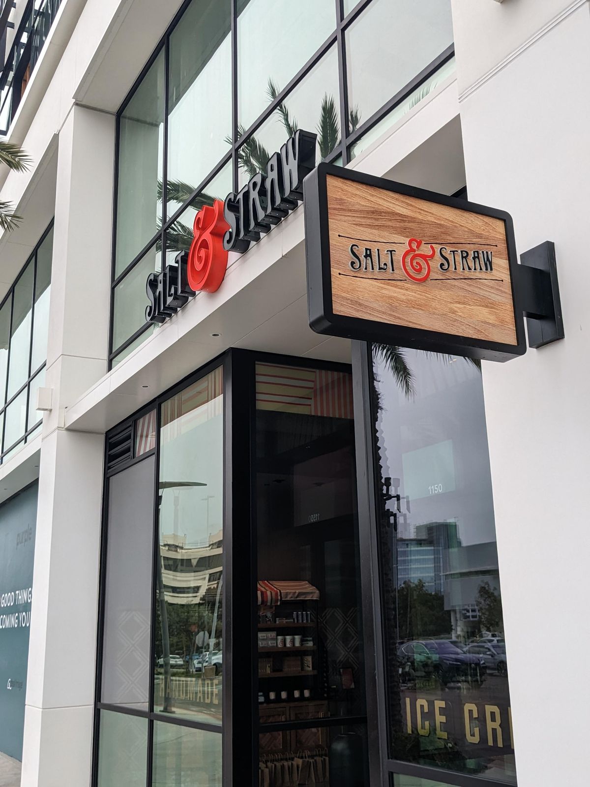 New Salt &amp; Straw storefront at Westfield UTC Mall.