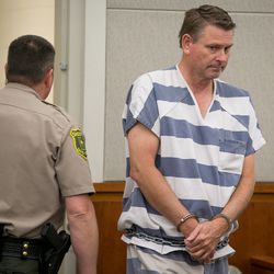 Dr. Nathan Clark Ward appears in 2nd District Court in Farmington for a brief initial appearance on Friday, Aug. 11, 2017. Ward, an OB-GYN from Bountiful, has been charged with multiple counts of sexual abuse and sexual exploitation of a minor.