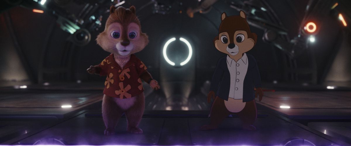 (L-R) Dale (voiced by Andy Samberg) and Chip (voiced by John Mulaney) in Chip ‘n Dale: Rescue Rangers.