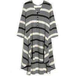 <b>Thakoon Addition</b> Dot and Stripe Print Dress, <a href="http://www.kirnazabete.com/designers/thakoon/dot-and-stripe-print-dress#">$525</a> at Kirna Zabête