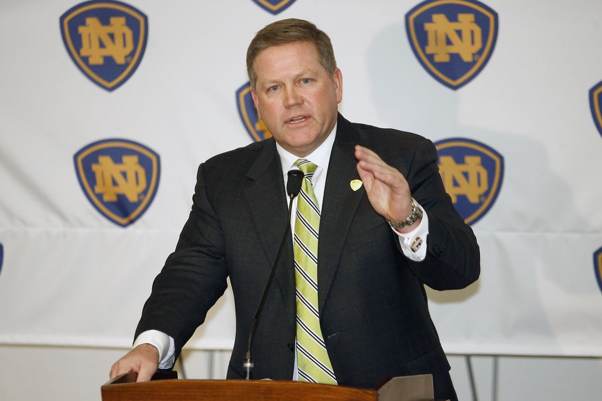NCAA FOOTBALL: DEC 11 Brian Kelly Introduced as New Notre Dame Head Coach