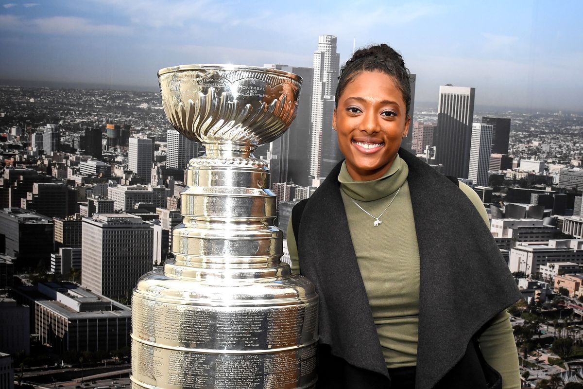 Tiffany Haddish Brings The Stanley Cup To The LA City Council Meeting To Celebrate Black Hockey History Month