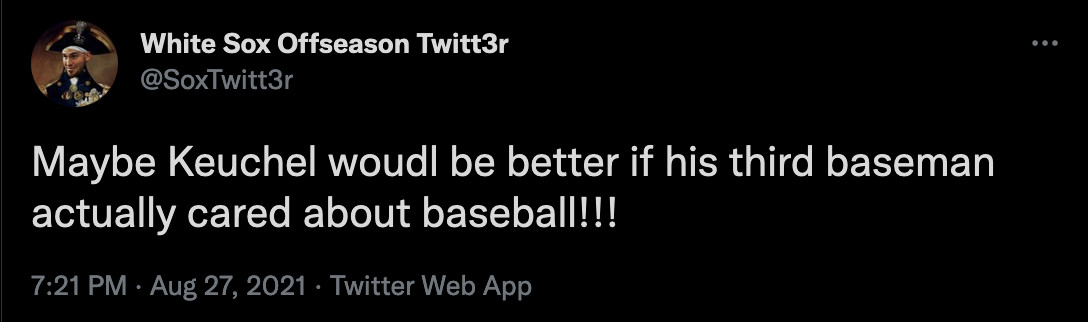 Maybe Keuchel would be better if his third basemen actually cared about baseball!!!