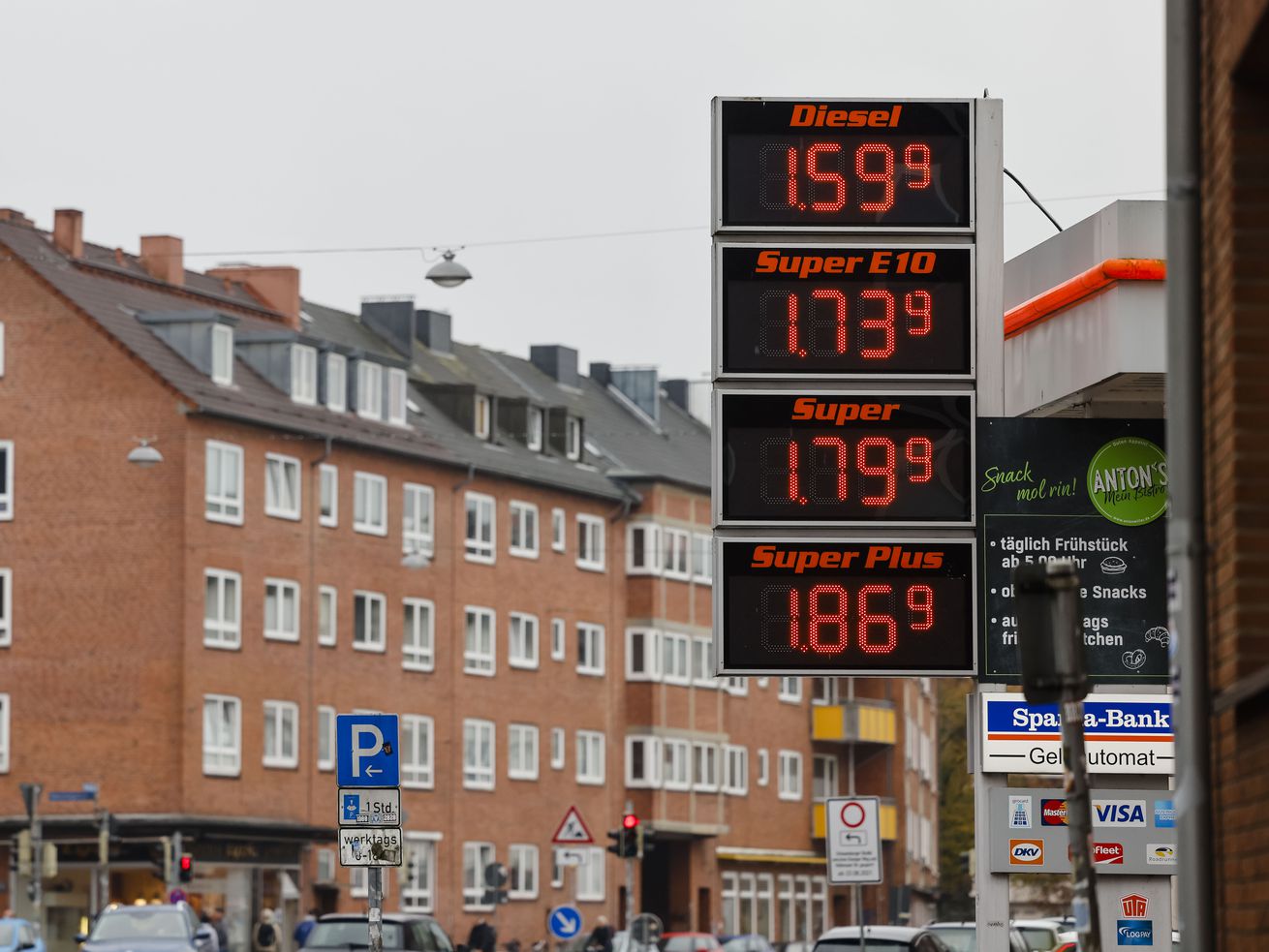 Gasoline prices in Kiel