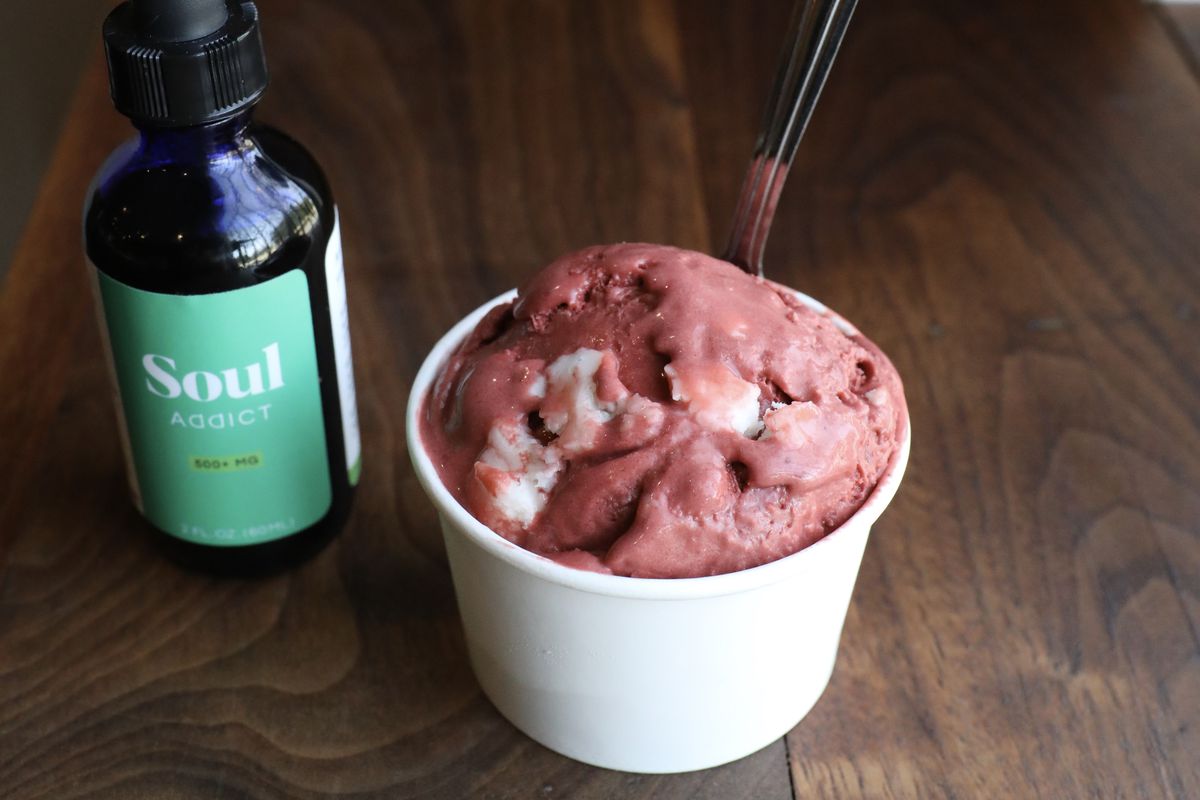 The Afternoon Delight, the CBD-infused ice cream from Prohibition Creamery