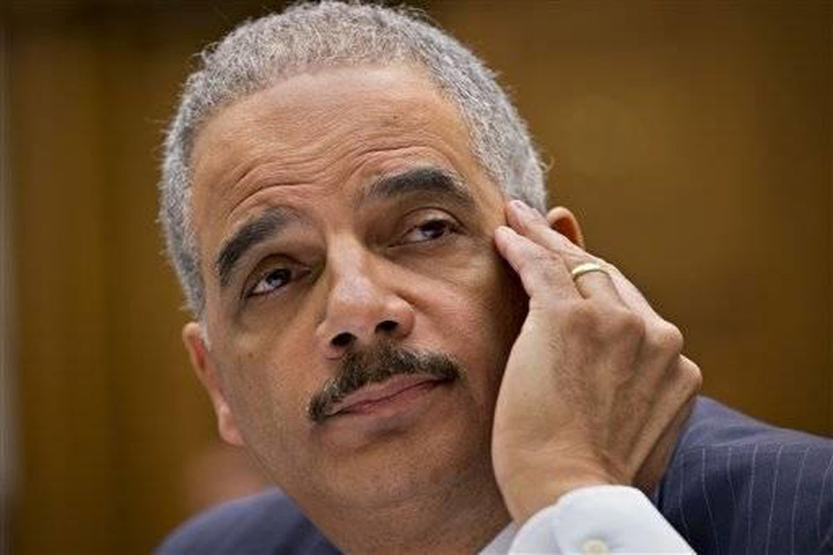 Attorney General Eric Holder, the nation's top law enforcement official, testifies on Capitol Hill in Washington, Wednesday, May 15, 2013, before the House Judiciary Committee oversight hearing on the U.S. Department of Justice. House Judiciary Committee 