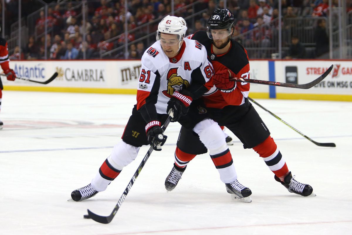 NHL: Ottawa Senators at New Jersey Devils