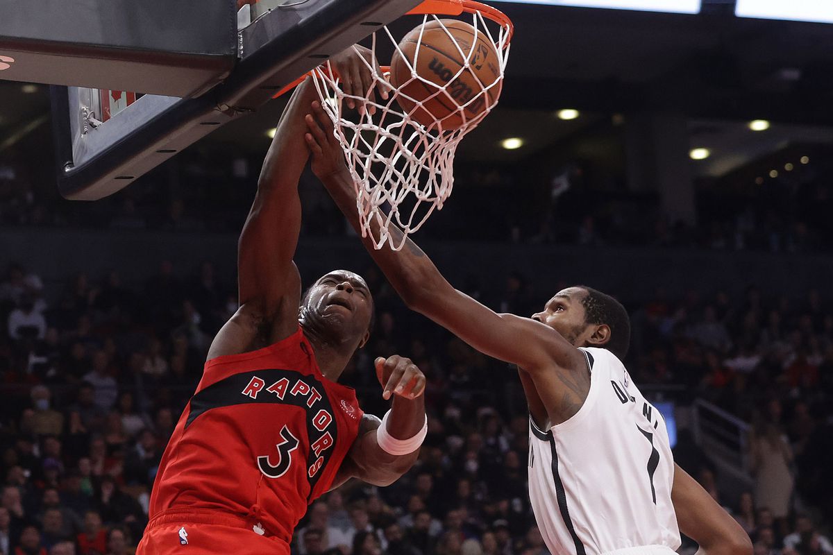 Toronto Raptors play the Brooklyn Nets