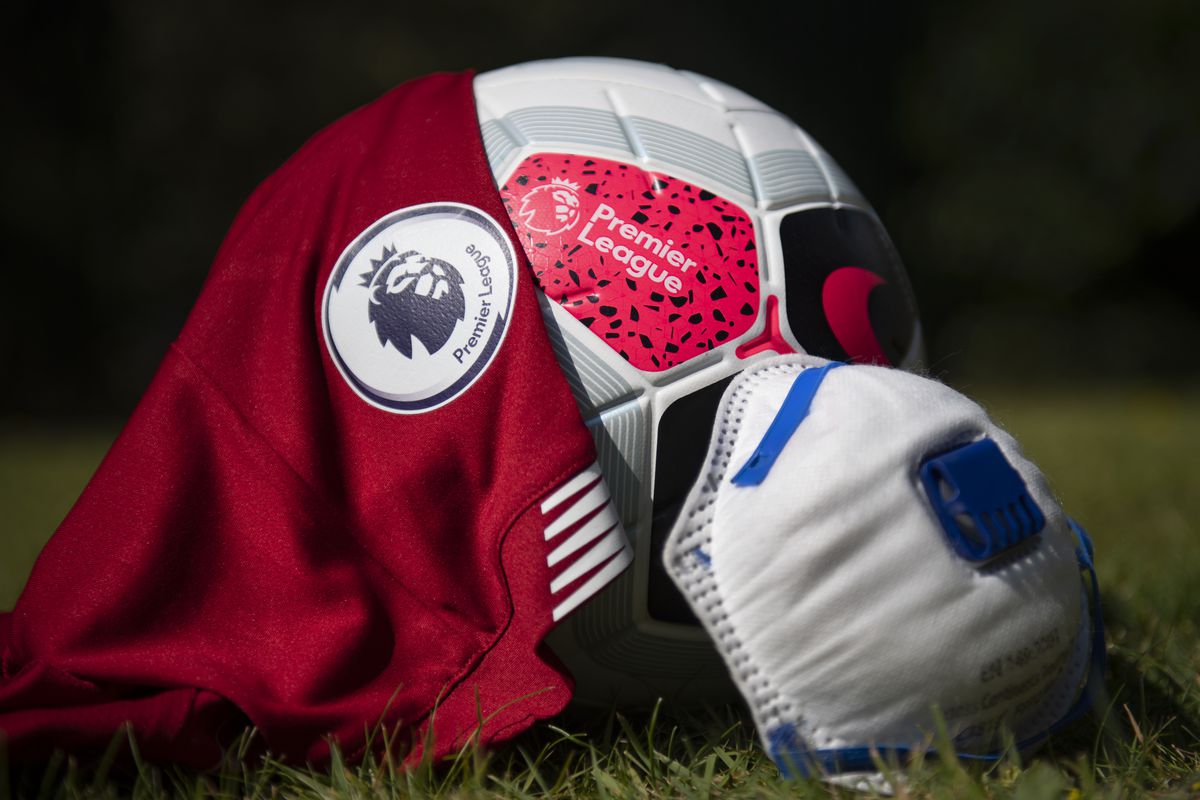 The Premier League Logo and Protective Face Mask