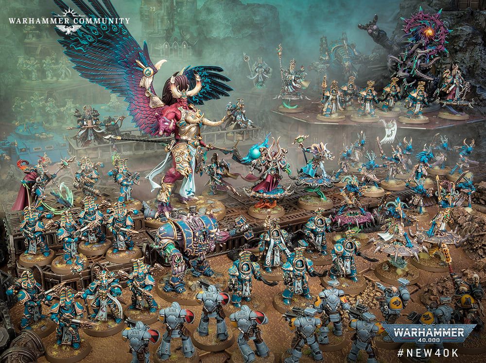 The Thousand Sons army in Warhammer 40,000, led by their primarch Magnus the Red