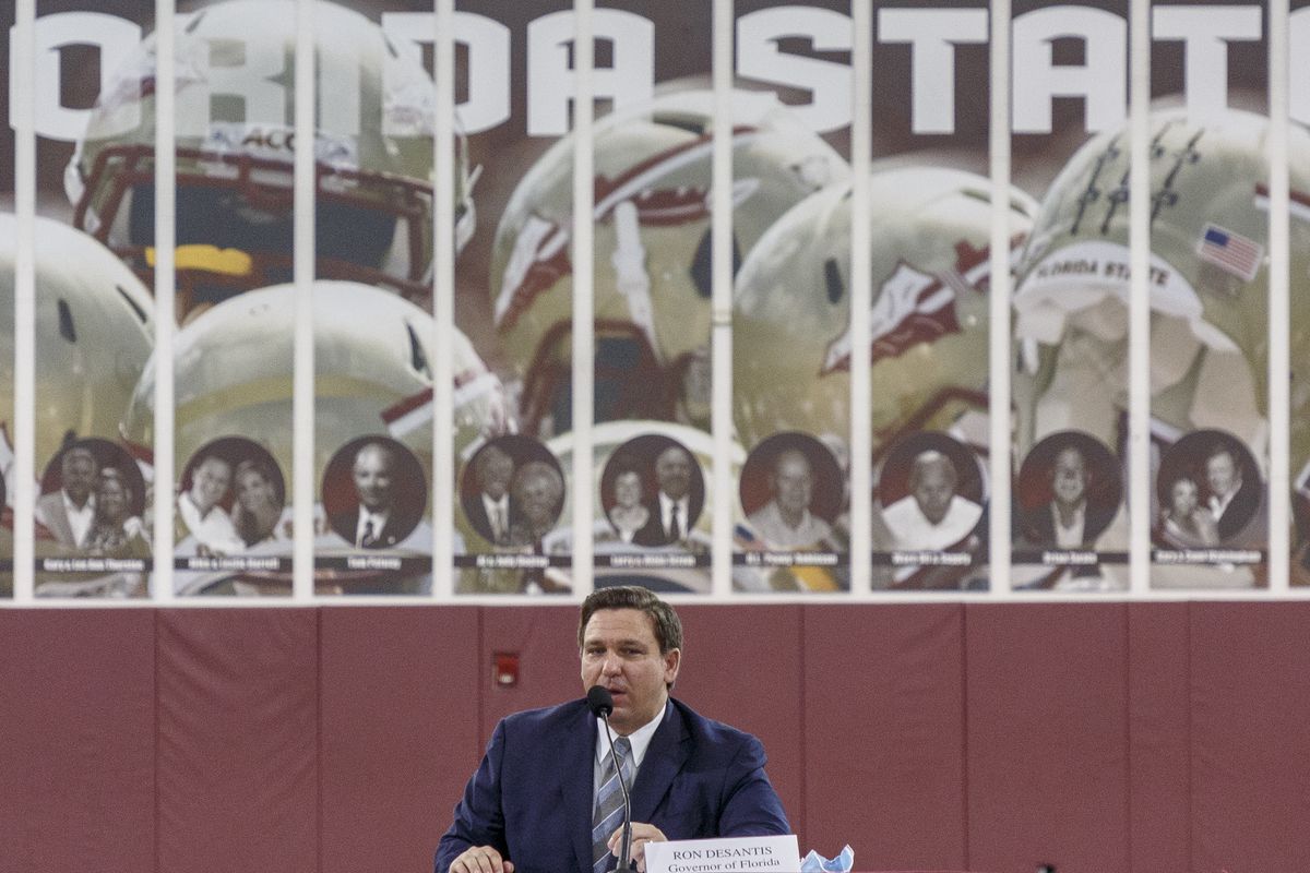 Florida Governor Ron DeSantis Holds Collegiate Athletics Roundtable at Florida State University
