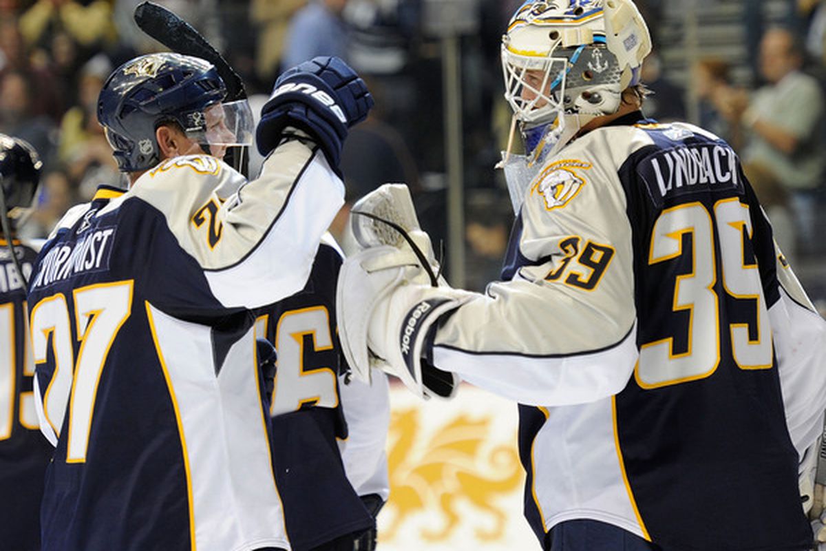 He closed out the win Saturday night, but now Anders Lindback will lead the Nashville Predators into Chicago to face the defending Stanley Cup champs.
