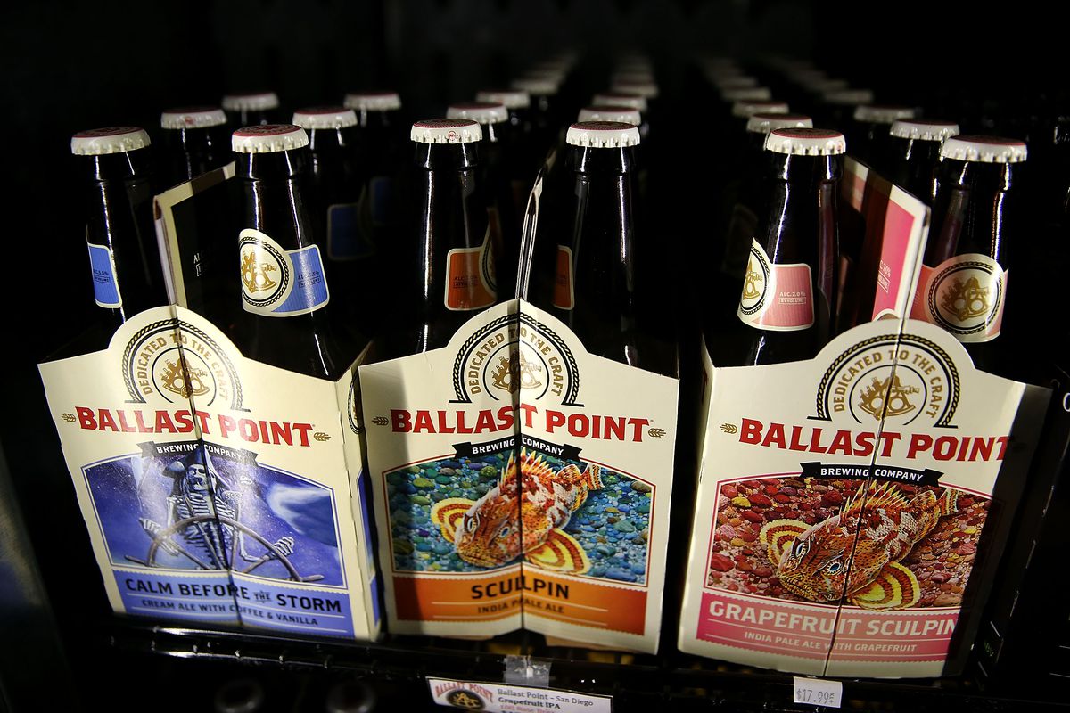 Six packs of ballast point beer