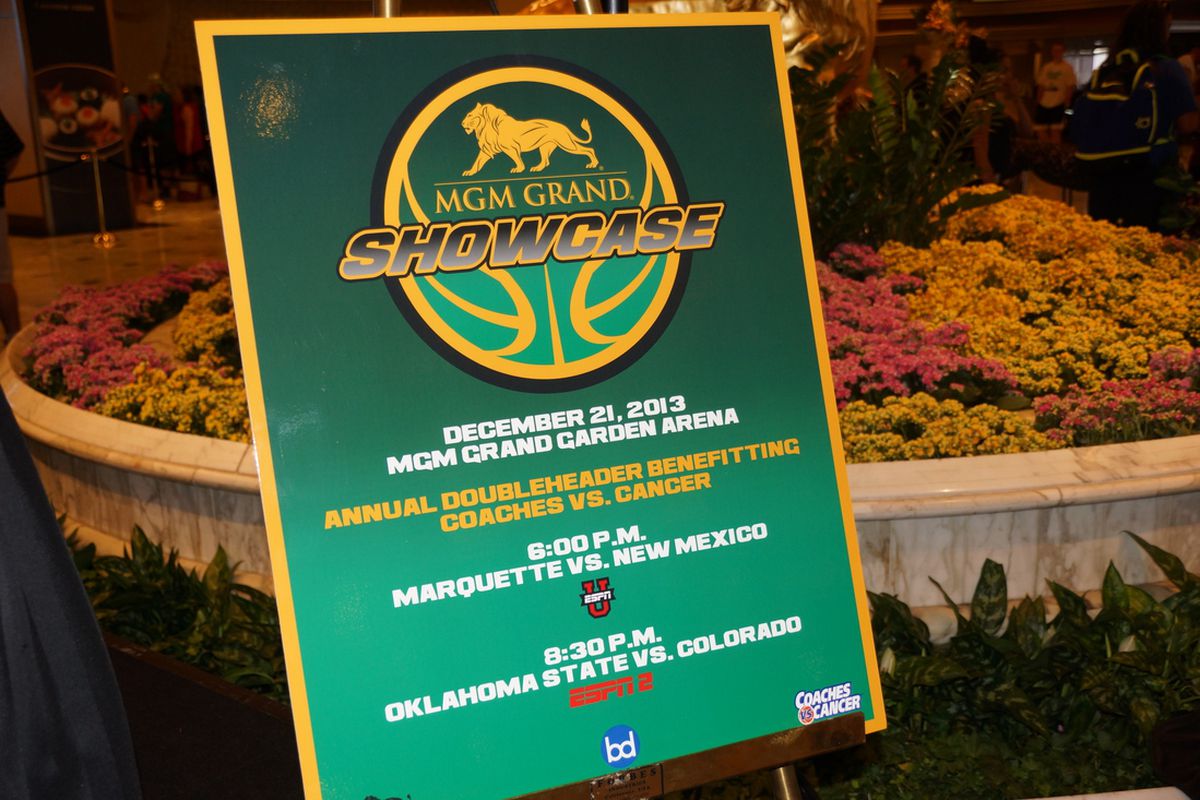Oklahoma State's appearance in the first ever MGM Grand Showcase was announced today.