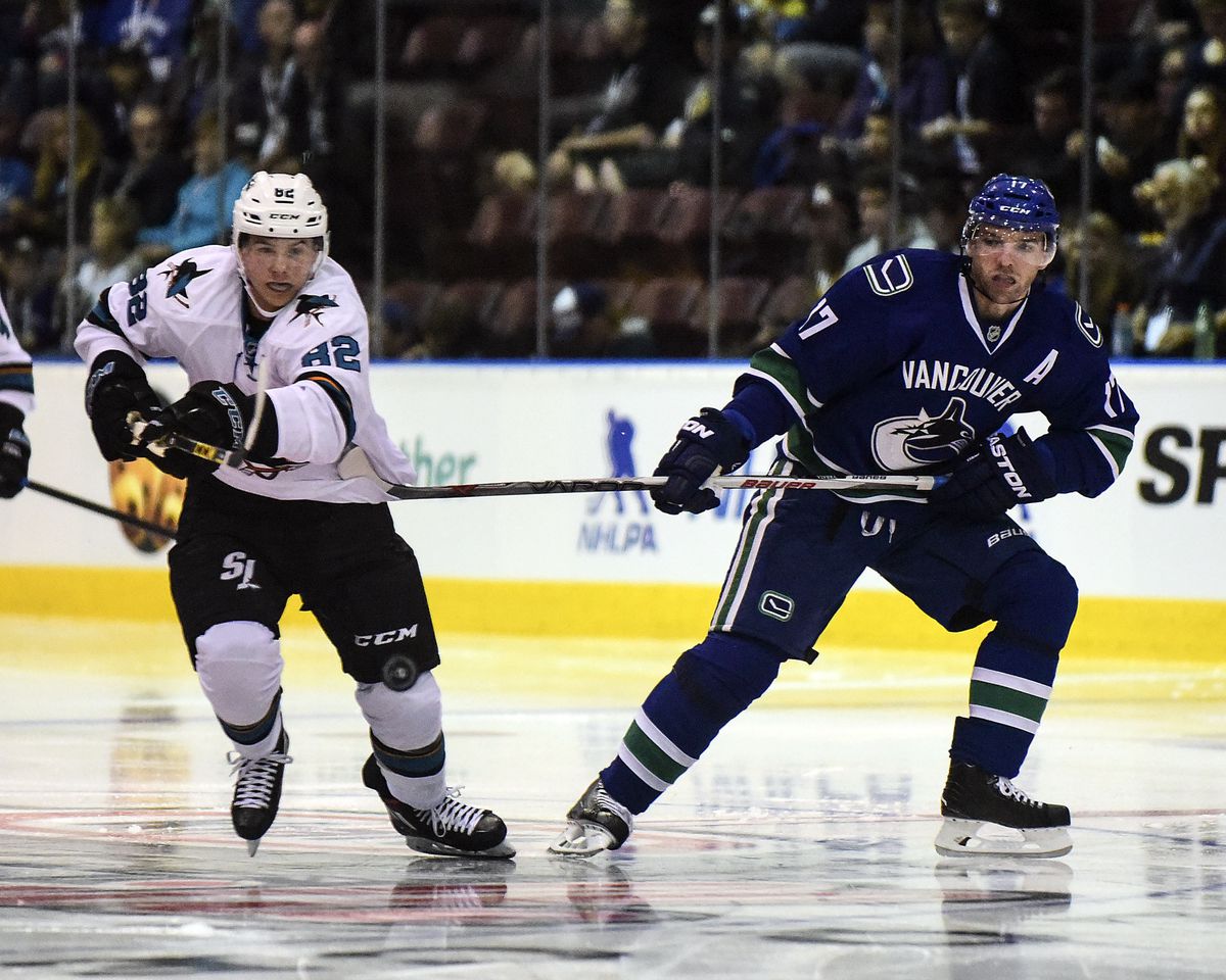 NHL: Preseason-San Jose Sharks at Vancouver Canucks