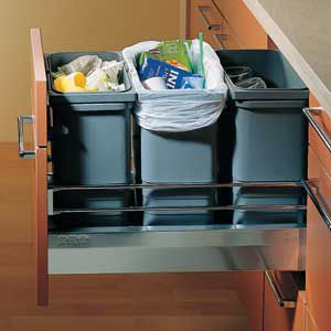 <p>Straight cabinet runs can hold space-saving pullouts</p>