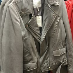 Leather jacket, $250
