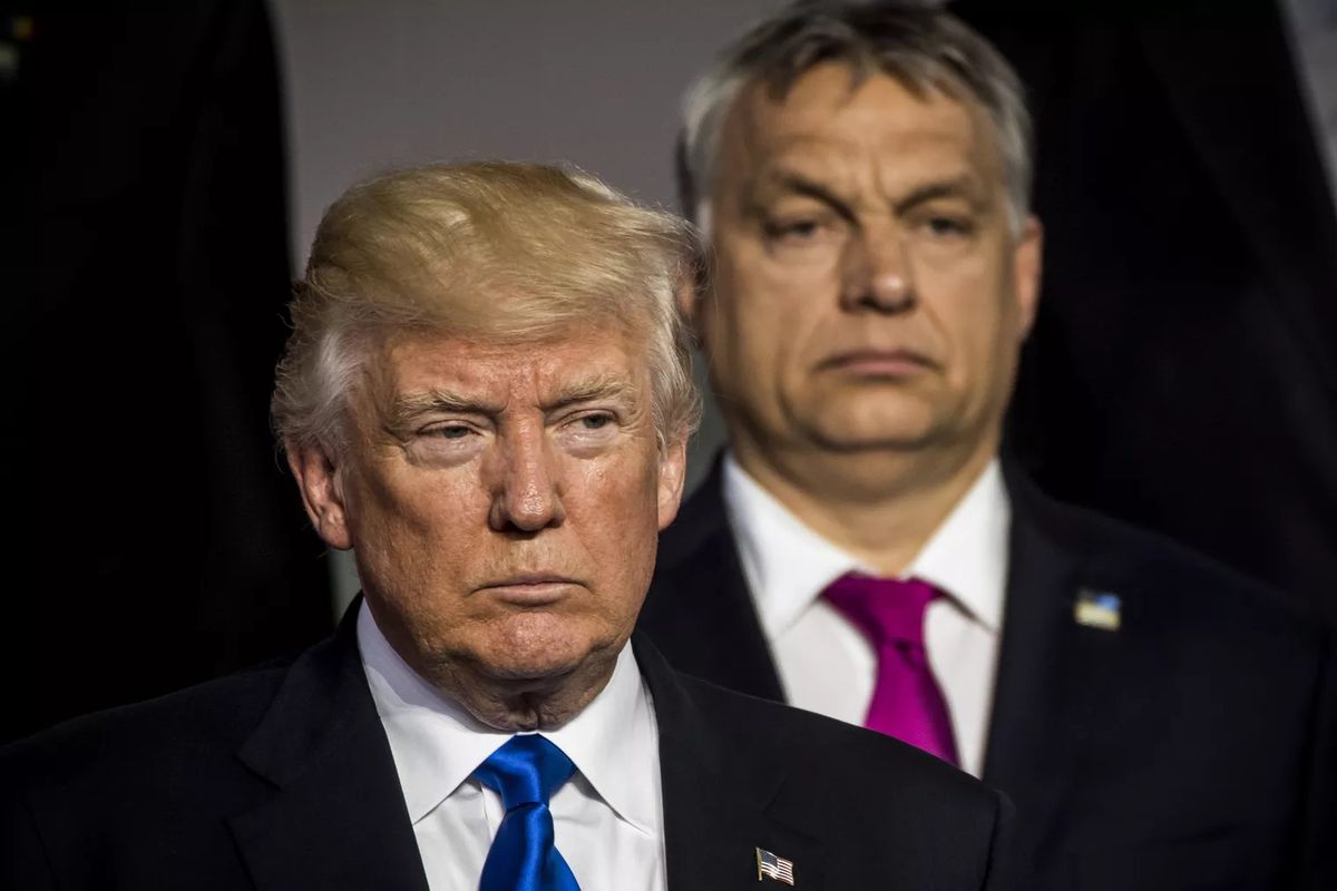 Trump and Orbán.&nbsp;