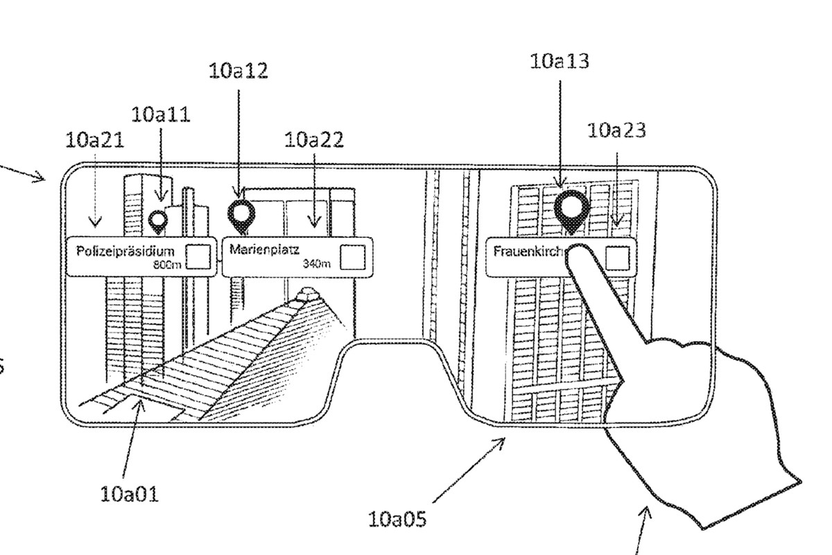 Apple patent application AR glasses