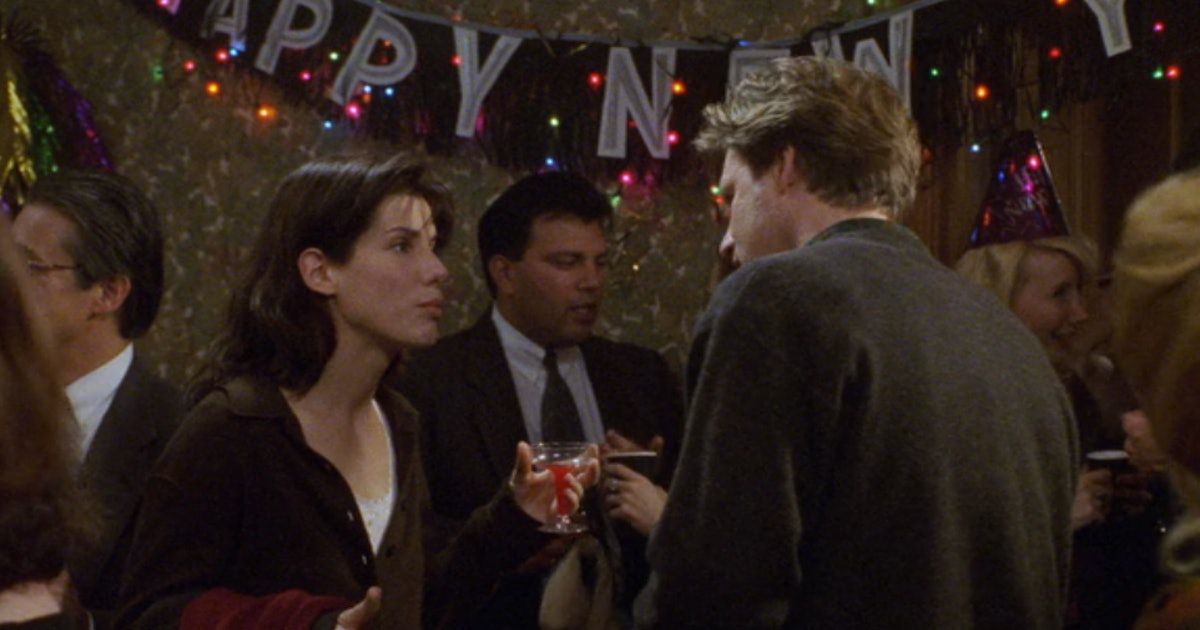 Sandra Bullock and Bill Pullman in While You Were Sleeping.