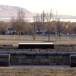 Part of Lehi's infant cemetery is seen Wednesday, Feb. 18, 2015. A memorial sculpture by Lehi artist Scott Streadbeck will be placed in the cemetery this summer of a couple holding a baby. The models for the sculpture are Lehi couple Chris and Robyn Shelton, who lost their infant son Collin.