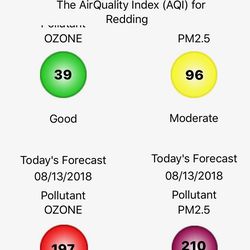 The AirNow app is a basic color-coded visualization of how much pollution is in the air.