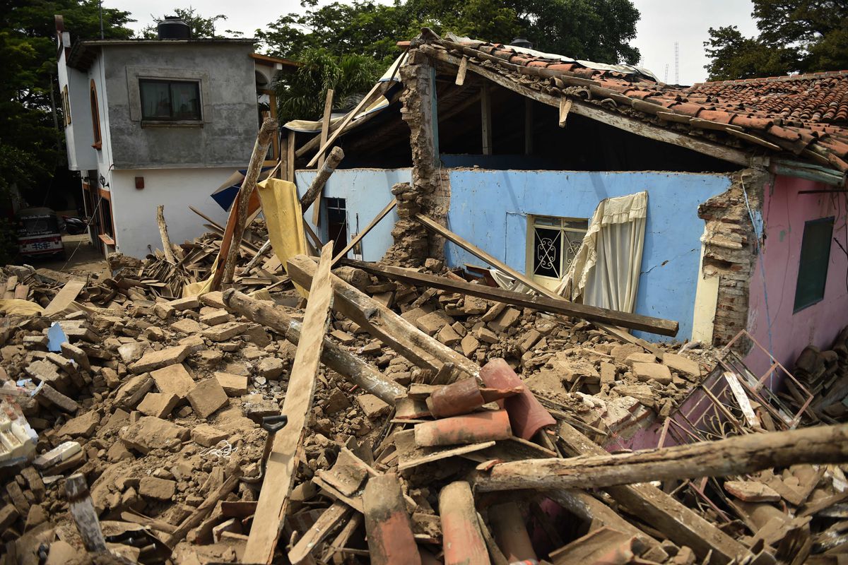 Juchitan de Zaragoza, state of Oaxaca, where buildings collapsed after an 8.1 earthquake\ hit Mexico's Pacific coast.