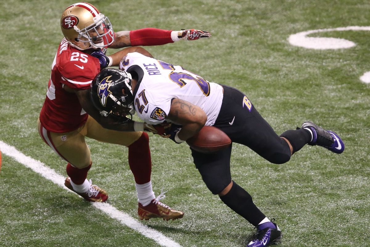 Ray Rice lost three fumbles in the 2012 playoffs, which probably prompted Donovan McNabb's criticism. 