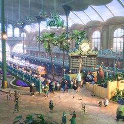 The train station in in “Zootopia."