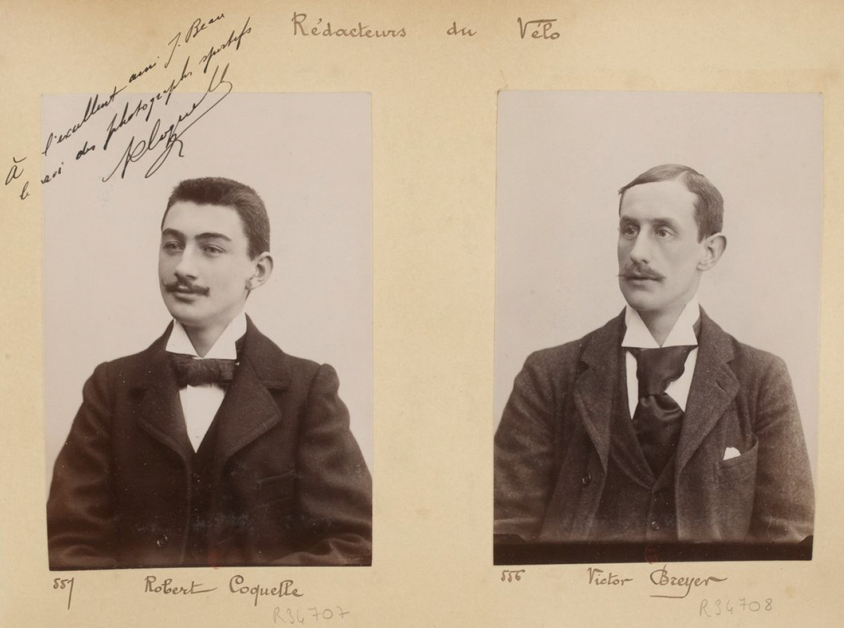 Robert Coquelle (left) and Victor Breyer (right), photographed in 1898.