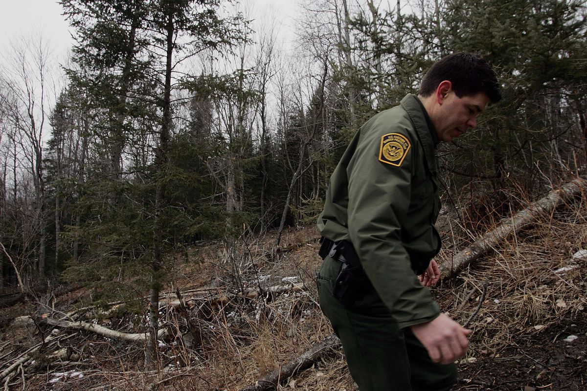 Border Patrol Works Along Vermont - Canada Border