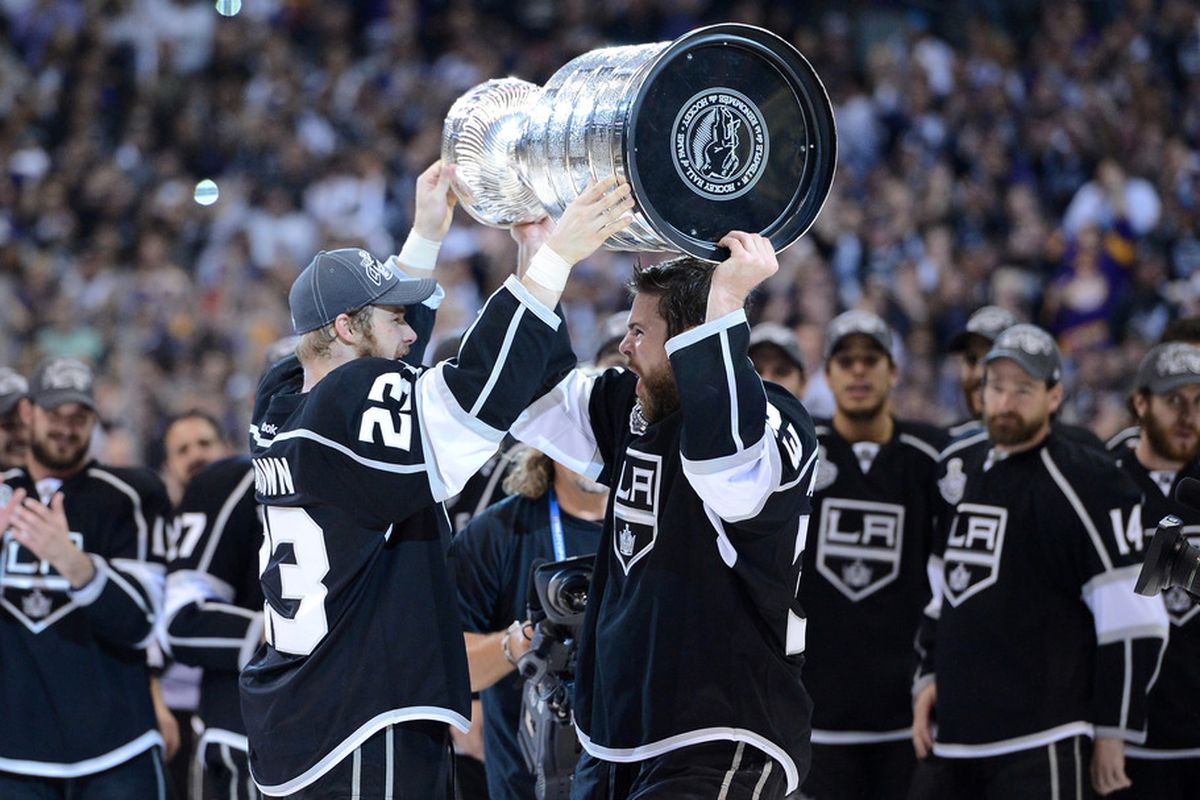The Stanley Cup champion Kings were a playoff team after 48 games last year.