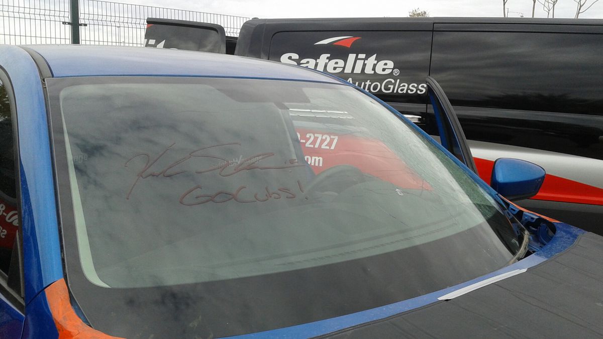 kyle schwarber signed windshield #2