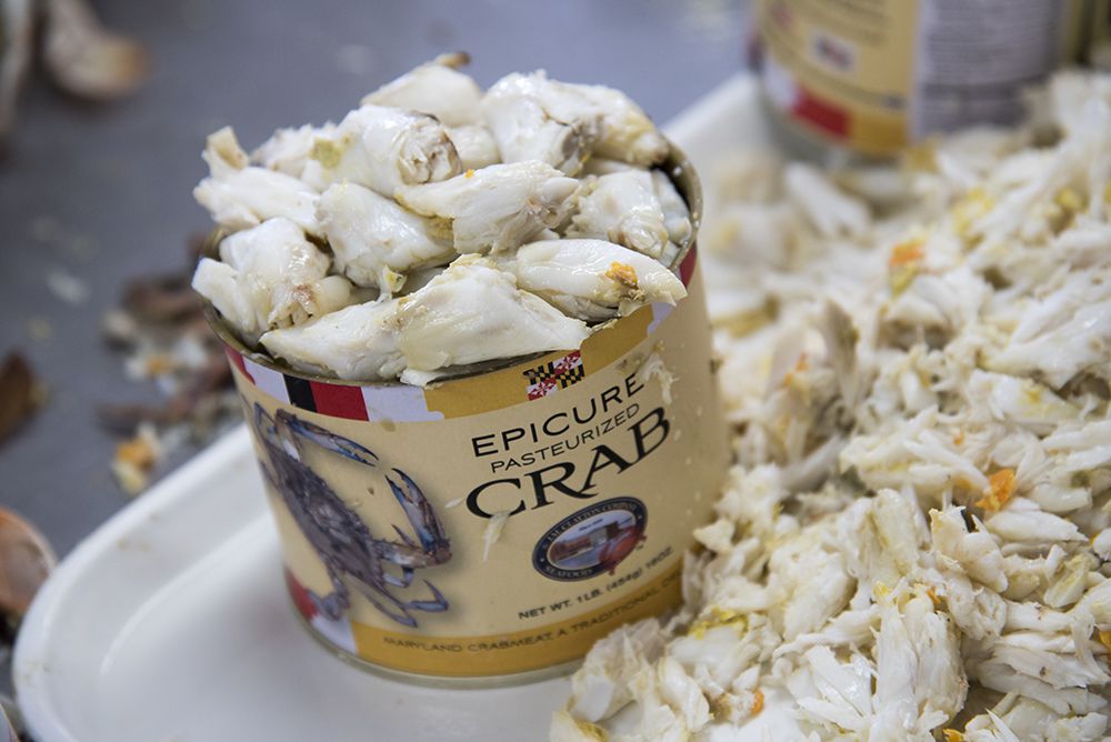 A can of jumbo lump crab meat.