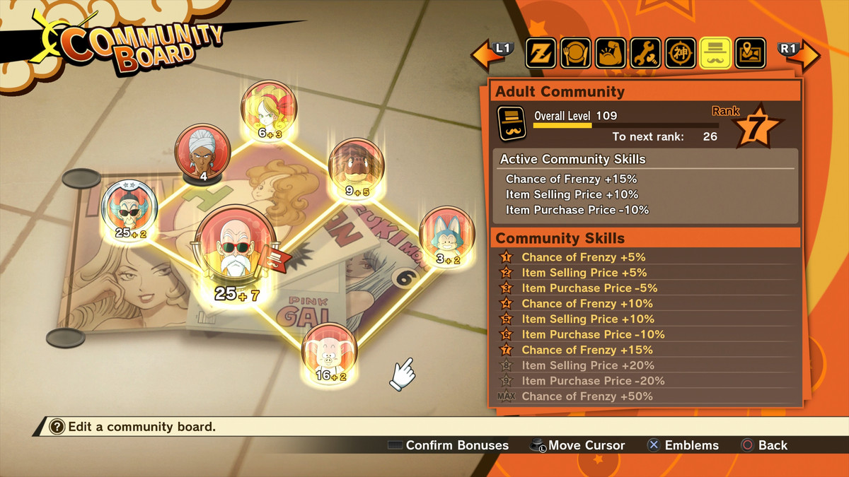 Dragon Ball Z: Kakarot Community Board guide