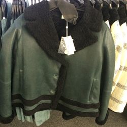 Shearling jacket, $450