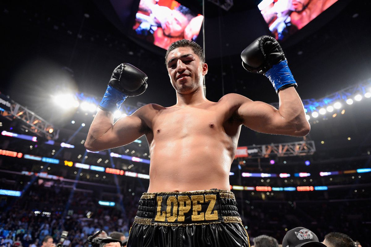 Josesito Lopez says he's not worried about moving up in weight to face Canelo Alvarez. (Photo by Kevork Djansezian/Getty Images)