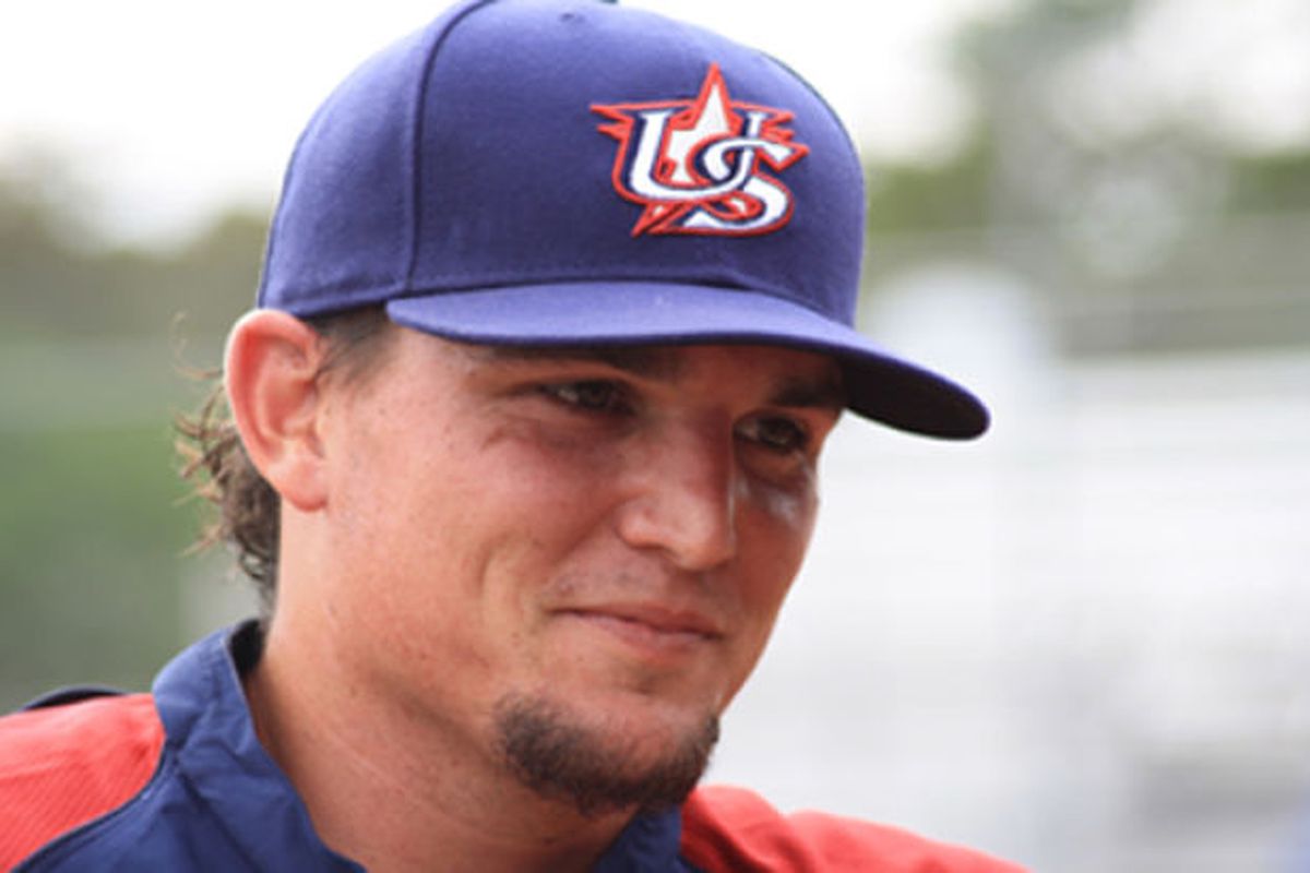 Zzch Godley with USA baseball in 2013.