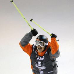 Benoit Valentin (FRA) competes during the men's halfpipe competition at Park City Mountain Resort on Saturday, Jan. 18, 2014.