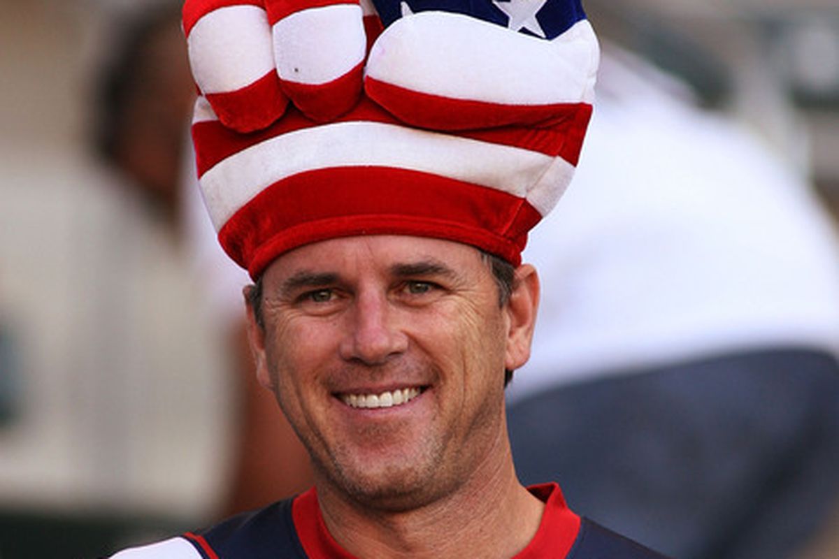 This guy knows what Independence Day is about.  (Photo by Jeff Golden/Getty Images)